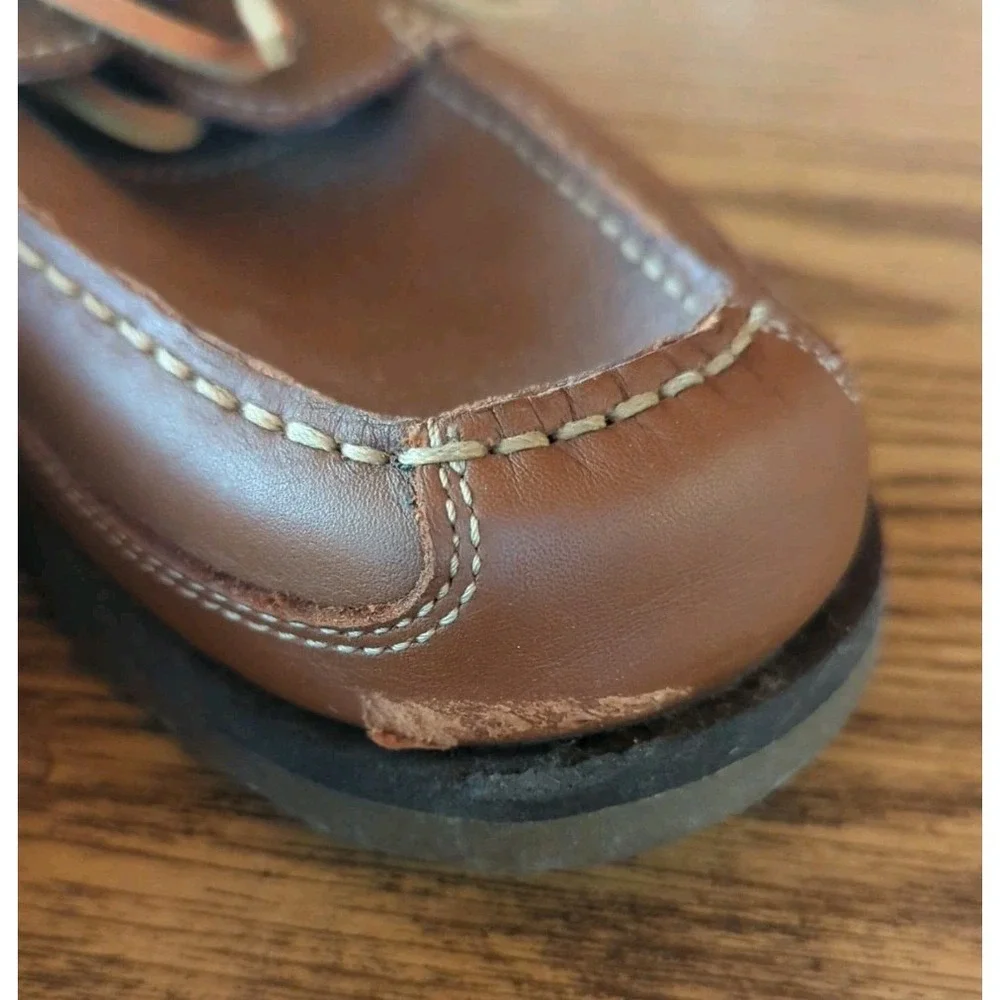 Earth Shoe Mens 13 Leather Brown Boat Loafer Style‎ Hatteras Pre-Owned